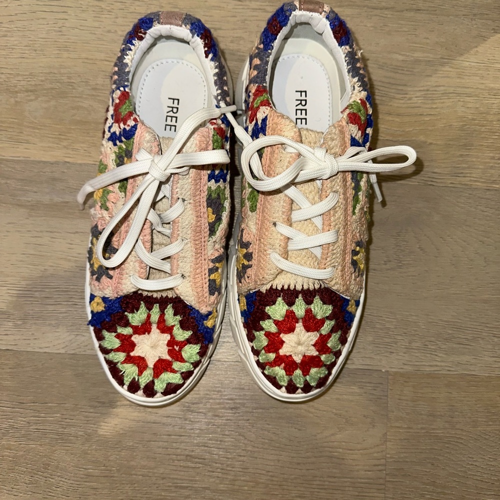 Free People Knit Sneakers